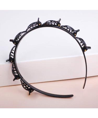 Tomedeks Hairpin Headband - Double Bang Hairpin for Weddings Dances Parties & Daily Use (Black) - Buy Online on GoSupps.com