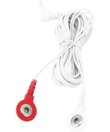 Tens Wire Cable Electrode Lead Wire 59 Inches 2 in 1 Replacement Wires Standard Snap Connection - Red White Button Type - Buy Online on GoSupps.com