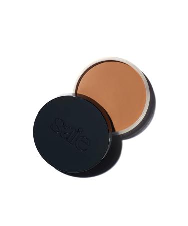 Saie Sun Melt Bronzer - Buildable Cream-Balm Bronzer For Face Sculpting - Cream Contour with Velvet Finish - Medium Bronze (1 oz)