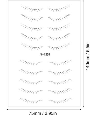 Lower Eyelash Stickers | Stick On Lower Eyelash Sticker | Waterproof Natural 6D Bottom Stick On Ladies False Eyelash For Beauty Makeup Tools W-1259 - Buy Online on GoSupps.com