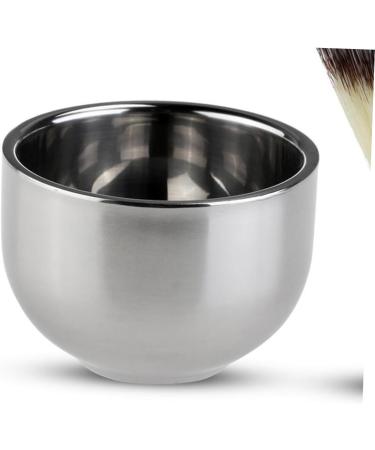 Minkissy Men's Shaving Cream Bowl - Stainless Steel Shaving Bowl with Cover | Premium Shaving Accessories for Men - Buy Online on GoSupps.com