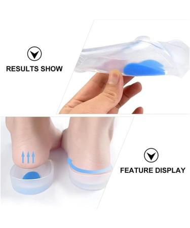 Buy LIXBD 3 Pairs Silicone Gel Heel Cups for Plantar Fasciitis - Non-Slip Cushion Insoles for Men & Women - Blue - Buy Online on GoSupps.com
