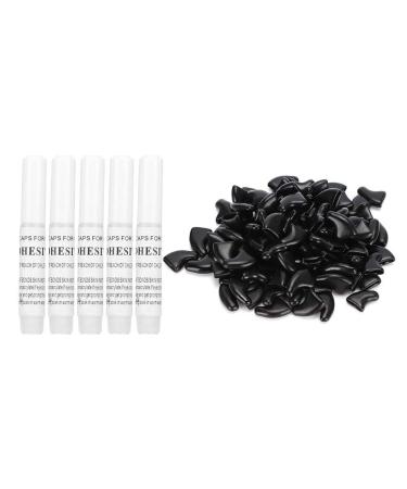 Zerodis 100 pieces Cat Nail Cover Protector Soft Pet Nail Cap Cover Safe Anti Scratch Dog Paw Claw Protector Covers Clever Care for Cats Dogs (XS-Schwarz) XS Schwarz