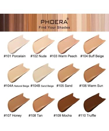 Foundation Full Coverage Soft Matte Liquid Foundation Makeup Cream Flawless Smooth Waterproof Lightweight 24H Long Lasting New Formula Tube Pack 60g (Pack of 1) 104 Beige Buff - Buy Online on GoSupps.com