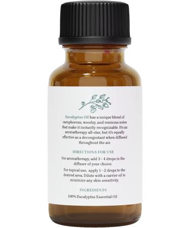Eucalyptus Essential Oil - 100% Pure & Certified - Premium Distilled 1 oz | International Shipping Available - Buy Online on GoSupps.com