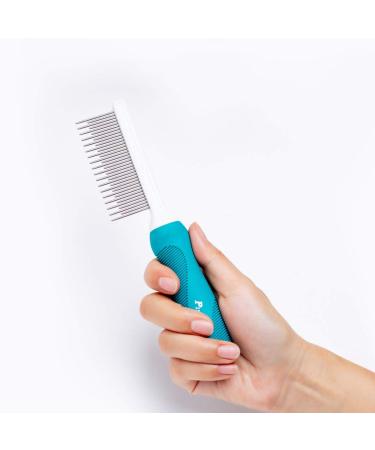 Pet Comb for Dogs & Cats - Long and Short Teeth, Removes Knots, Mats, Tangles - Home Grooming Kit - Buy Online on GoSupps.com