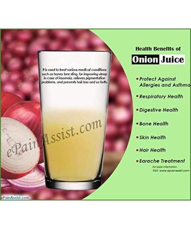 Onion Juice for Hair Care: Treatment of Alopecia Inflamed Dry or Itchy Scalp Hair Loss Dandruff Thinning Hair Dry or Brittle Hair  - Buy Online on GoSupps.com