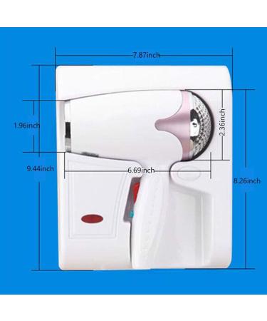 Wall-Mounted Hair Dryer 1200W Negative Ionic Hair Blow Dryer 2 Heat Settings and Cold air Button White Compact for Home Hotel Bathroom Small Gift - Buy Online on GoSupps.com