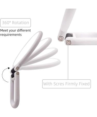 Dolovemk Travel Makeup Mirror with Stand | Double Sided Folding Hand Held Mirror | 10x Magnification | White - Buy Online on GoSupps.com