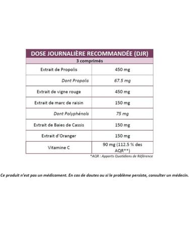 PROPOLIA - Circulatory complex - Blood circulation Light legs - Propolis Red vine & Blackcurrant - Dietary supplement - Made in France - 90 tablets - Buy Online on GoSupps.com