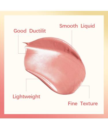 Weightless Liquid Blush (#01BLISS) - Long-Lasting Natural-Looking Face Cream Makeup for Soft Healthy Flush - Buy Online on GoSupps.com