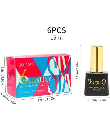 6color Nude Pink Series Nail Gel Semi Permanent Uv Led Gel Nail Polish Lucky Lacquer Hybrid Gel Varnish Gellak Nail Gel Polish - (Color: Multi) - Buy Online on GoSupps.com