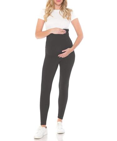 SHADOW DANCE UK Maternity Over Bump Leggings - Dark Grey - Supportive Belly Band for Pregnancy - Buy Online on GoSupps.com