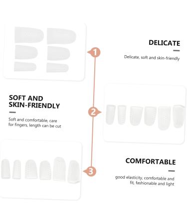 Silicone High Heel Protectors 8 Pairs - Foot Pain Relief & Comfort - White 6x3cm - Buy Online on GoSupps.com