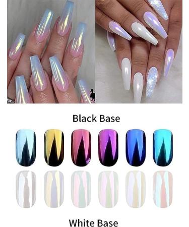 BISHENGYF White Chrome Nail Powder - Metallic Holographic Pigment for Glazed Doughnut Nails - Buy Online on GoSupps.com