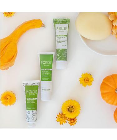 Pistach Skincare Mini Collection - Pistachio Oil Body Butter Hand Cream Eye Cream & Face Moisturizer - Hydrating Travel Set with Vitamin E & Antioxidants - Buy Online on GoSupps.com