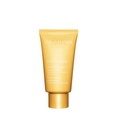 CLARINS SOS Comfort Nourishing Balm Mask | Improved Comfort Softer and Intensely Nourished Skin 10 Minutes After Application* | 10-Minute Face Mask | Restores Radiance | Dry Skin Type | 2.3 Ounces