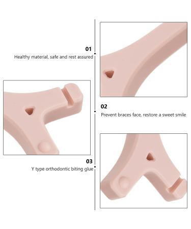 Zeenchoice Orthodontic Aligner Chewies: Y-shaped Chompers for Clear/Metal Braces | Pink/Peach Scented, with Storage Case - Buy Online on GoSupps.com