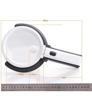 Magnifier Hd Plug-in Foldable Desktop Repair Reading Magnifying Glass with Led Light Handheld Magnifying Glass Lofty Ambition - Buy Online on GoSupps.com