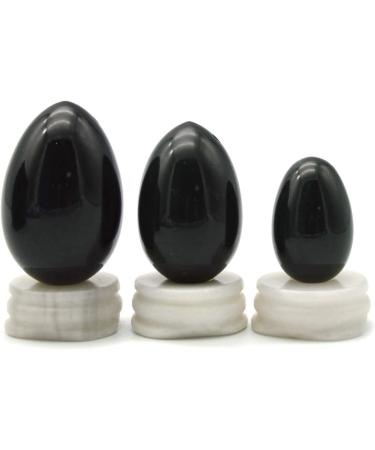 RODEREK Drilled Nephrite Jade Yoni Egg Set | Natural Jade Massage Stone for Kegel Exercises & Healing - Buy Online on GoSupps.com