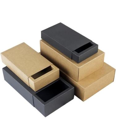 KOMBIUDA 20pcs Mini Boxes Paper Boxes for Wedding Favor Boxes Kraft Paper Drawer Tea Travel Size 3 Black - Buy Online on GoSupps.com