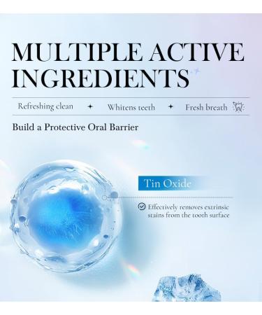 Niacinamide Whitening Toothpaste 2.5% Niacinamide Intensive Whitening Toothpaste Fluoride-Free Formula Deep Stain Removal Fresh Breath Daily Oral Care (1) - Buy Online on GoSupps.com