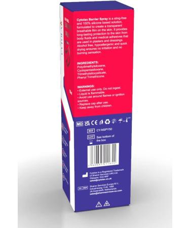 Cytolax No Sting Barrier Spray Film 50ml - 100% Silicone - 72hr Protection - Alcohol-Free - Transparent & Durable - Quick Drying - Buy Online on GoSupps.com