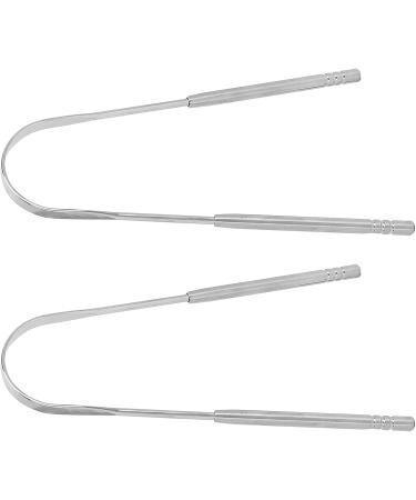 Verdant Touch U-Shaped Stainless Steel Tongue Scraper - Ultimate Oral Care & Bad Breath Relief - Buy Online on GoSupps.com