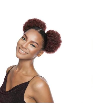 Inch High Afro Puff Synthetic Hair Bun Hairpiece For Women Drawstring Ponytail Kinky Curly Clip In Extensions #33 2 pcs