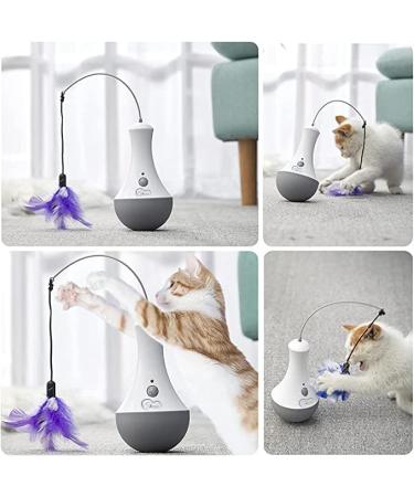 Doel Interactive Cat Toys - Electric Feather & Tumbler Toys for Intelligent Indoor Cats | Perfect Gift for Cat Lovers - Buy Online on GoSupps.com
