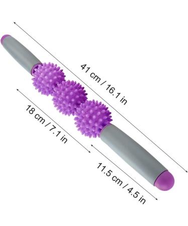 Violet Massage Tab with 5 Spiky Balls - Relieve Tension Shoulder Pain & Boost Blood Circulation for Arms Thighs Hips & Waist - Buy Online on GoSupps.com