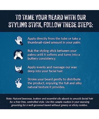 Mountaineer Brand Styling Stick | 100% Natural Beard Conditioner | Hydrate & Tame Hair | Firm Hold | Unscented 2oz - Buy Online on GoSupps.com