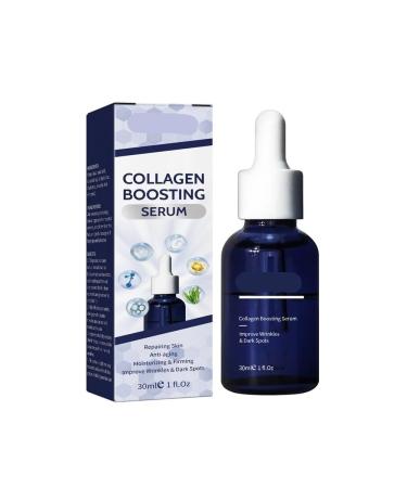 Collagen Boosting Serum emove Wrinkles On Your Face And Body. It Encourages Cell Reborn Which Helps You To Rewind The Age. (Color : 1Count (Pack of 1))