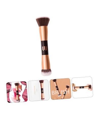 Shop Housoutil Double-Ended Makeup Brush - Flat Top Foundation & Contour Brush for Mineral Makeup | Premium Quality Cosmetics Tool - Buy Online on GoSupps.com
