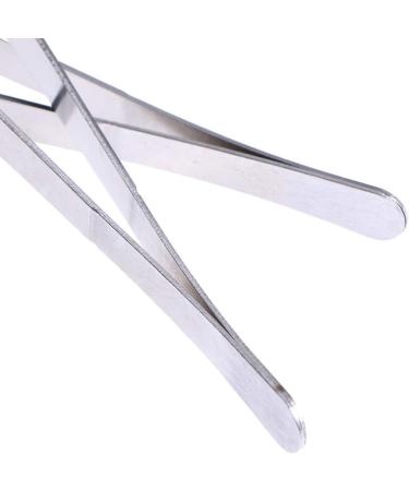 Iplusmile 2-Stainless Steel Tweezers Pliers - Curved & Straight Eyelash Tools for Extensions - Long Handle Rubber Grip - Buy Online on GoSupps.com