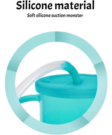 Spill Proof Feeding Cup with Extended Straw - Self Feeding Aid for Stroke & Parkinson Patients - Elderly Drinking Utensils (Blue) - Buy Online on GoSupps.com