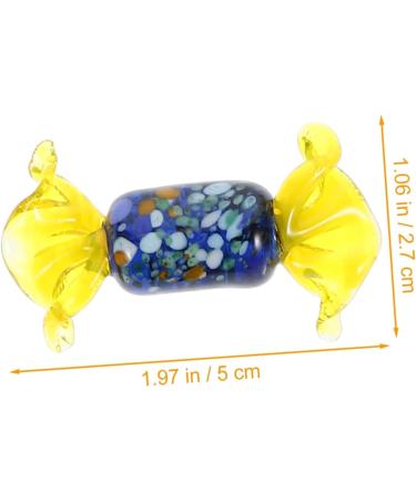 HOMSFOU 10 Pcs Candy Ornaments Faux Candy Decor Treats Collection Stained Glass Candies Stocking Stuffer Gifts Glass Candy Decorations Murano Glass Candy Modeling Multicolored Glass Puppet - Buy Online on GoSupps.com