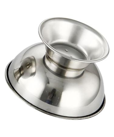 Minkissy high impact shell shave shaving cups made of metal shaving brushes and bowl shaving shell razor -soap holder mustache holder whirlpool rope -soap bowl smooth man stainless steel