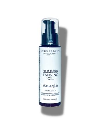 Colloidal Gold Infused Glimmer Tanning Body Oil 3.4 fl oz | Natural  Organic. Vegan & Cruelty-Free - Buy Online on GoSupps.com