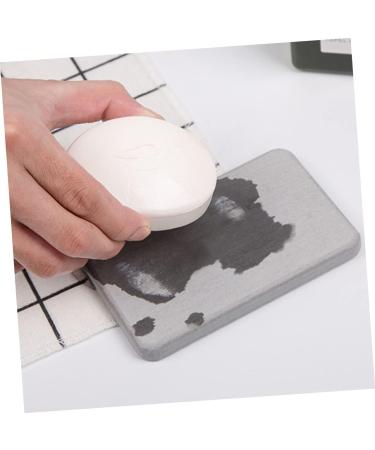 Ciieeo 2pcs Silicone Soap Holder Diatomite Soap Pad Soap Silicone Pad Soap Dishes for Bathroom Soap Holder for Shower Rectangle - Buy Online on GoSupps.com