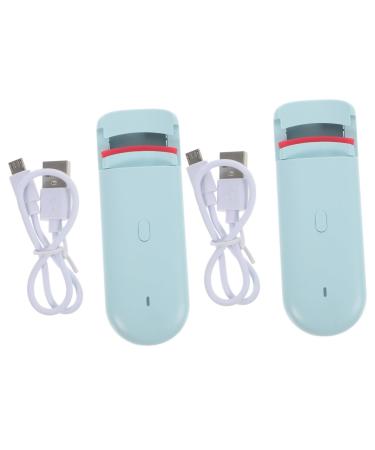 FOMIYES 2pcs Electric Eyelash Curler Eyelash Curler with Comb Rechargeable lash Curler Handheld Eyelash Curler Mascara Brush Eyelash Heating curlers Accessories Portable
