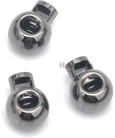Hole Cord Lock Stopper spring buckle Cord Locks 30pcs/lot Big Round Metal Alloy Stoppers Toggle 6mm Cord Locks Drawstring Lock One Hole(Black Nickel) 22*16.5*13mm Black Nickel - Buy Online on GoSupps.com