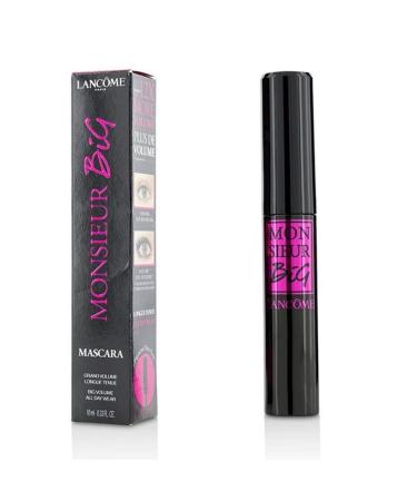 LANCOME PARIS Monsieur Big Volume Mascara #01 Big Is The New, Black, 0.33 Fl Oz 0.33 Fl Oz (Pack of 1)