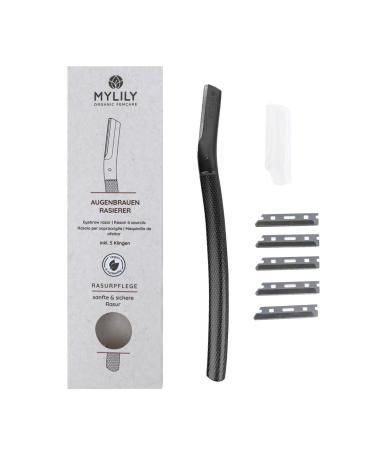 Mylily eyebrow razor metallic black |Facial razor women |Dermaplaning face |Ey brauen razor for women |Face Razor Woman |Eyebrow knife