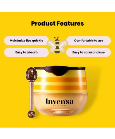 Hydrating Lip Balm for Moisturized Smooth Lips | Natural Glossy Lip Care - Honey 50g - Buy Online on GoSupps.com