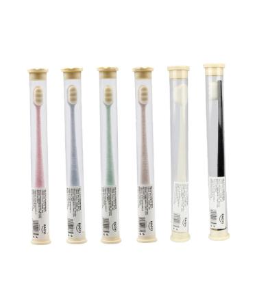 Lalafina 6st wangan hair toothbrush toothbrush tools for the oral care toothbrush for adult travel toothbrush additional toothbrush brass toothbrush clean captivity travel
