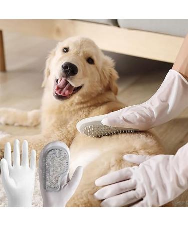 2 in 1 Magic Silicone Dishwashing Scrubber 4 Pairs Reusable Rubber Gloves Kitchen Tool for Household Dish Wash Bathroom Car - Buy Online on GoSupps.com