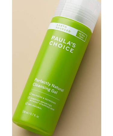 Paula's Choice EARTH SOURCED Cleanser - Gentle Gel Face Wash with Natural Ingredients - Removes Impurities & Make Up for Soft & Radiant Skin - with Aloe Vera - All Skin Types - 200 ml - Buy Online on GoSupps.com