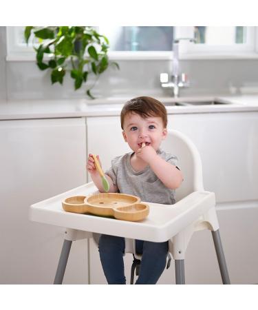 Tiggi Bamboo Baby Suction Plate - Mouse Yellow | BPA-Free Complete Weaning Set | Strong Suction Bamboo Plates for Easy Feeding - Buy Online on GoSupps.com