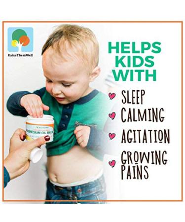 Raise Them Well Kids Safe Magnesium Oil Balm with Baby Liquid Vitamin D Drops Bundle - Buy Online on GoSupps.com